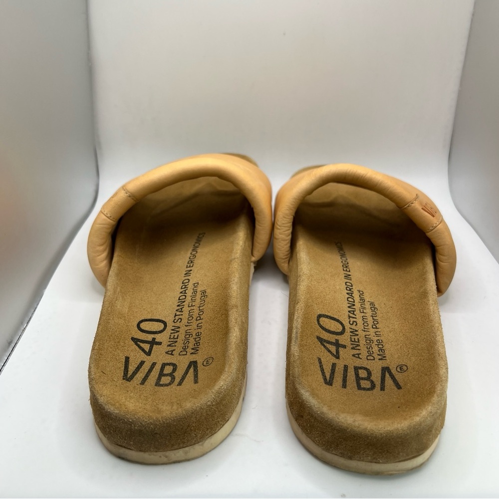 VIBA Tan Padded Slide Sandals - Women's - Picture 5 of 12